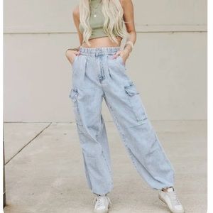 Easel Cargo Jeans- NEW, never worn